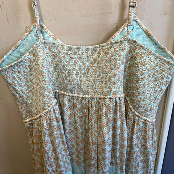 Spell full length Maxi Dress - Blue and Cream Pattern 3XL NWOT - Picture 6 of 13